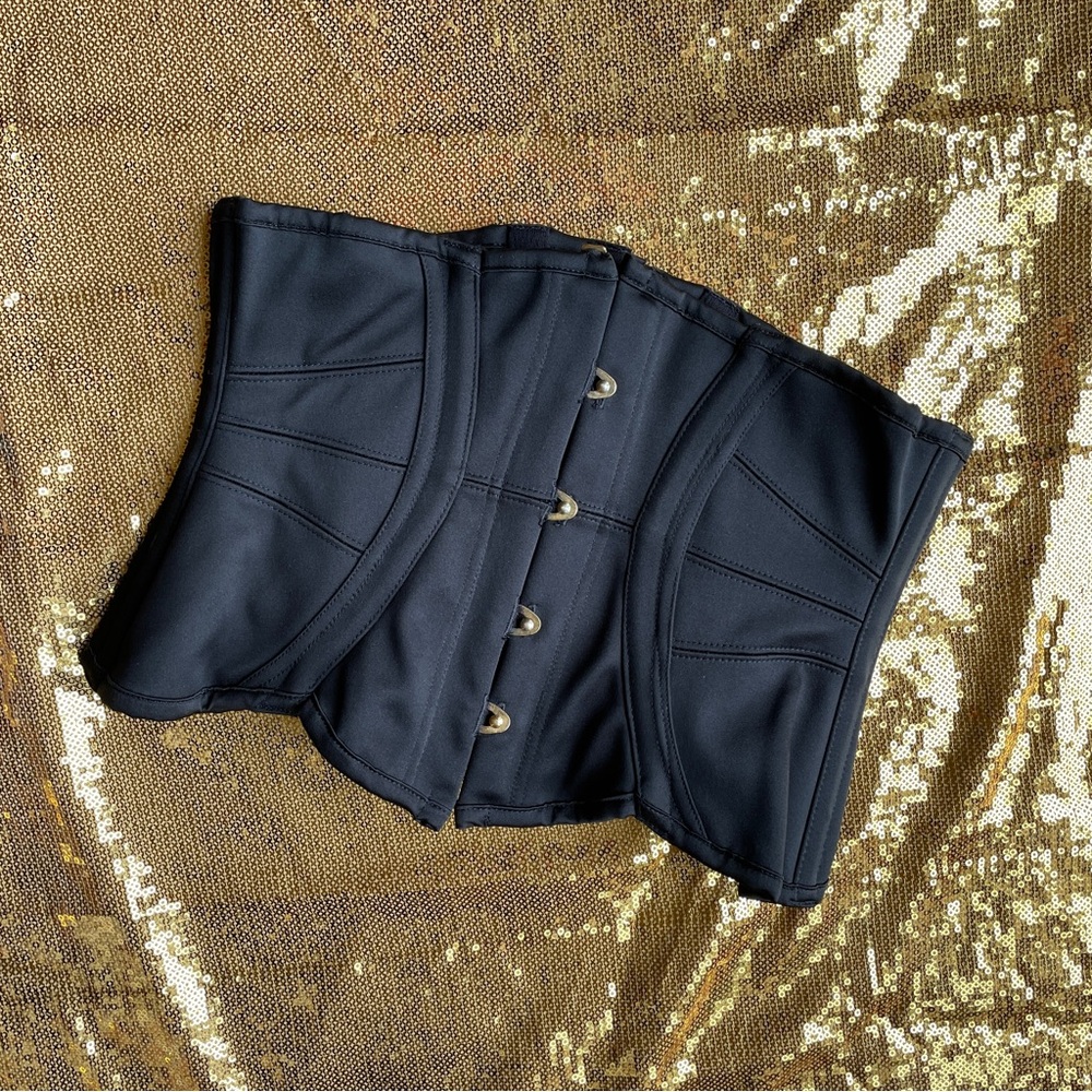 Agent Provocateur Sz 4 Black Waspie / Belt / Corset under bust - Picture 4 of 7